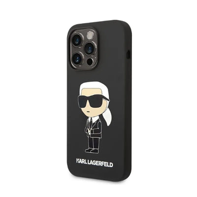 Karl Lagerfeld Silicone NFT Ikonik – dėklas, skirtas iPhone 14 Pro (juodas)