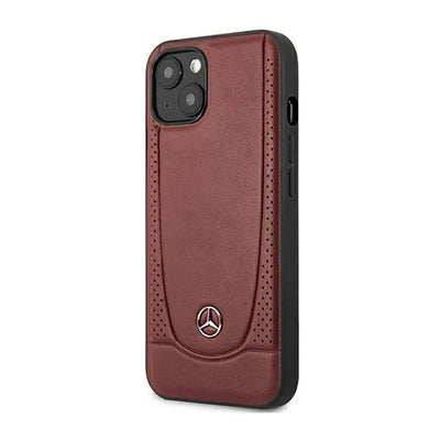 Mercedes Leather Urban Line – dėklas iPhone 14 Plus (raudonas)