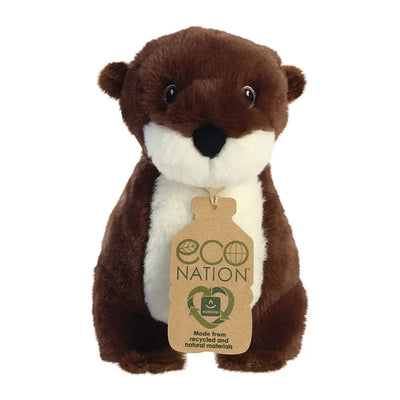 Eco Nation – Pliušinis žaislas / Jauki upinė ūdra 34 cm, ekologiška