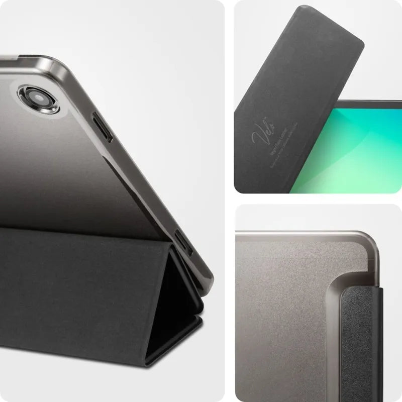 Spigen Smart Fold – dėklas Samsung Galaxy Tab A11+ / A9+ (juodas)