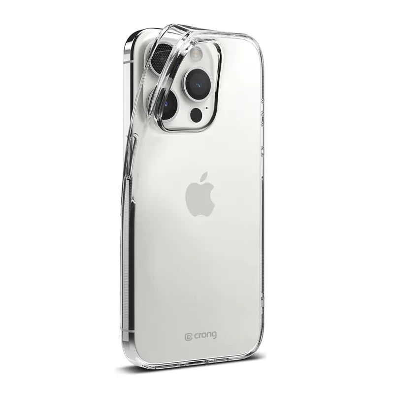 Crong Crystal Slim Cover – „iPhone 15 Pro“ dėklas (skaidrus)