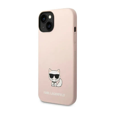 Karl Lagerfeld Choupette Body – dėklas iPhone 14 Plus (šviesiai rožinis)