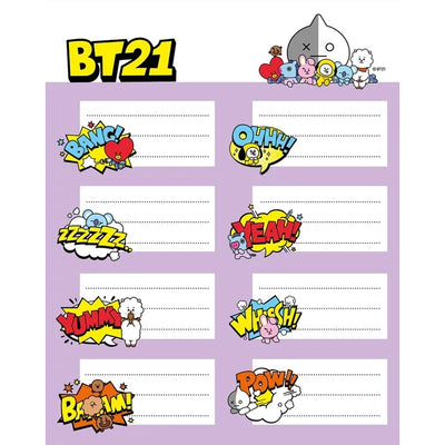 BT21 – lipdukų rinkinys