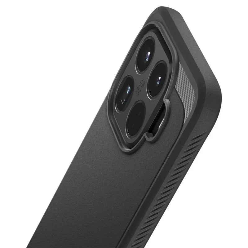 Spigen Rugged Armor – Dėklas Xiaomi 15T Pro (matinė juoda)