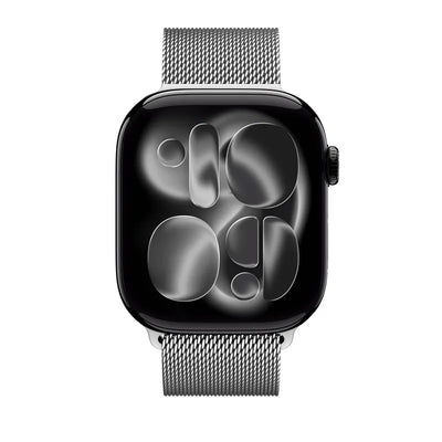 Crong Milano Steel – nerūdijančio plieno dirželis, skirtas Apple Watch 38/40/41/42 mm (sidabrinis)