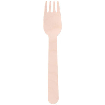 Alpina – Vienkartinės medinės šakutės, 16 cm, 50 vnt.