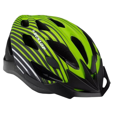 Dunlop – Reguliuojamas MTB dviračio šalmas, dydis M, 55-58 cm (žalia-juoda)