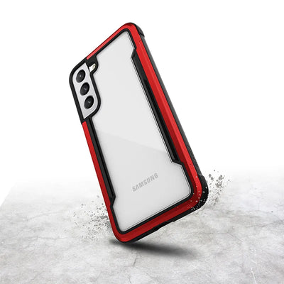 X-Doria Raptic Shield Pro – dėklas Samsung Galaxy S22+ 5G (antibakterinė apsauga) (raudonas)