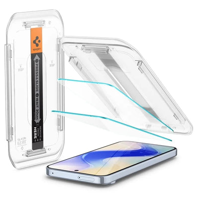 Spigen Glas.TR EZ FIT 2-Pack – grūdintas stiklas, skirtas Google Pixel 9 / 9 Pro / 10 / 10 Pro