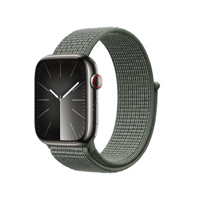 Crong Nylon – sportinė apyrankė Apple Watch 44/45/46/49 mm (karinė žalia)