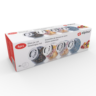 Alpina sandėliavimo indelis 200 ml, 8 × 8 × 6 cm 871125218522