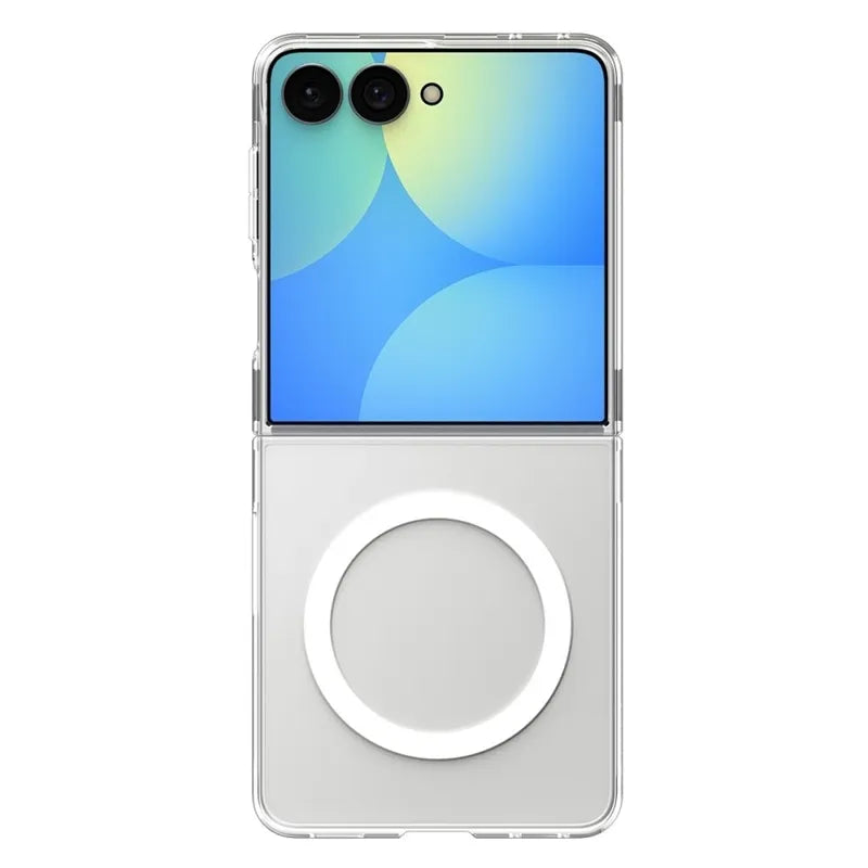 Spigen AirSkin MagSafe - dėklas Samsung Galaxy Z Flip 8 (skaidrus/baltas)