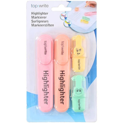 TOPWRITE – žymeklių rinkinys, 4 spalvos