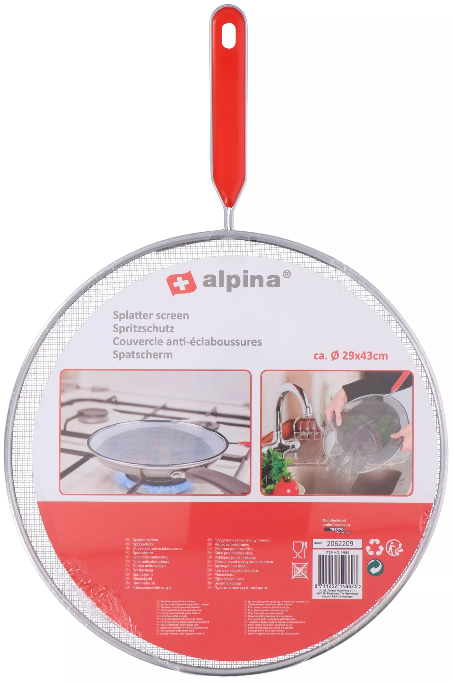 Alpina riebalų purslų apsauga Ø29 × 43 cm 871125214882