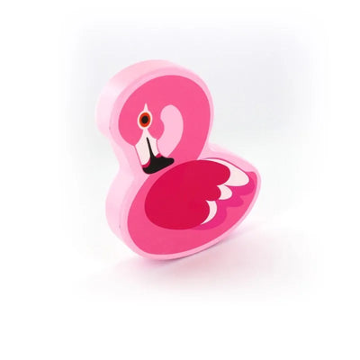 Mediniai barškučiai (Flamingas, Tukanas), modelis parenkamas atsitiktine tvarka