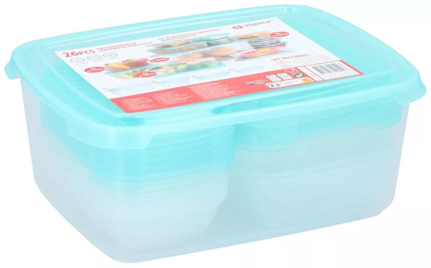Alpina maisto laikymo dėžučių rinkinys, 13 vnt. 871125249529