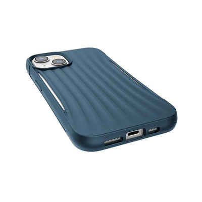 X-Doria Raptic Clutch - Biologiškai skaidus dėklas, skirtas iPhone 14 (atsparus kritimui iš 3 m) (mėlynas)