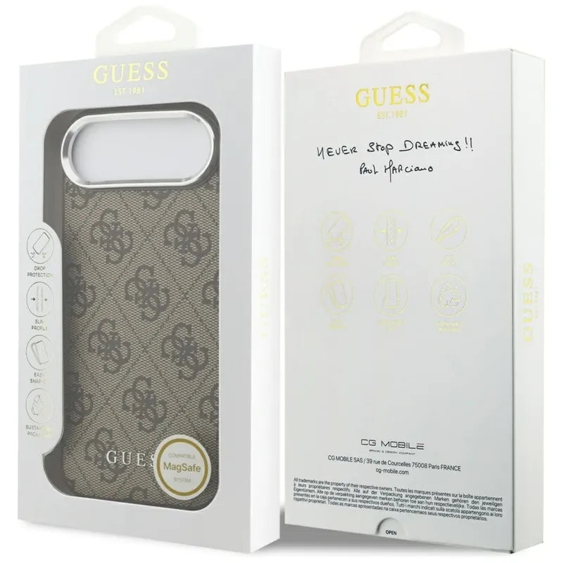 Guess 4G Classic Logo MagSafe – iPhone Air dėklas (rudos spalvos)