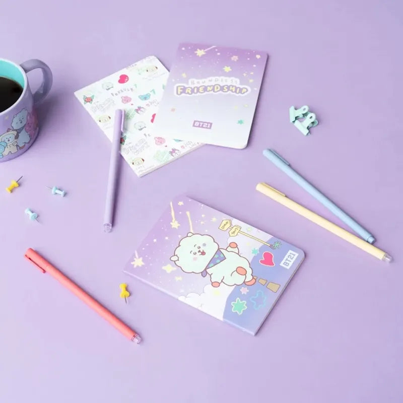 BT21 – A6 RJ sąsiuvinių rinkinys (3 vienetai)