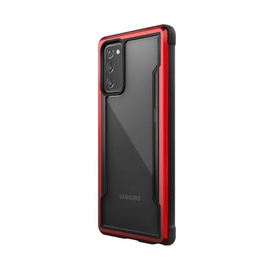 X-Doria Raptic Shield – aliumininis dėklas Samsung Galaxy Note 20 (kritimo testas 3m) (raudonas)