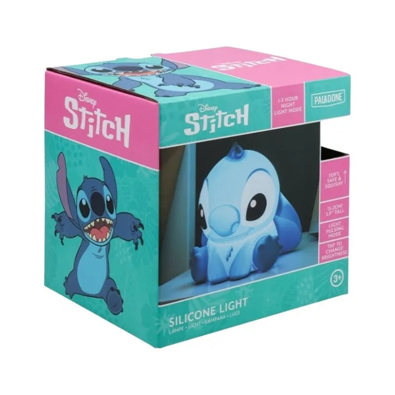 Disney Stitch – minkšta silikoninė LED naktinė lemputė vaikams su reguliuojamu ryškumu