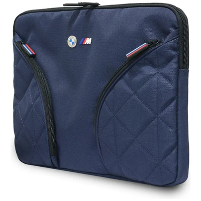 BMW Nylon Pockets & Metal Logo – 14“ nešiojamojo kompiuterio dėklas (tamsiai mėlynas)