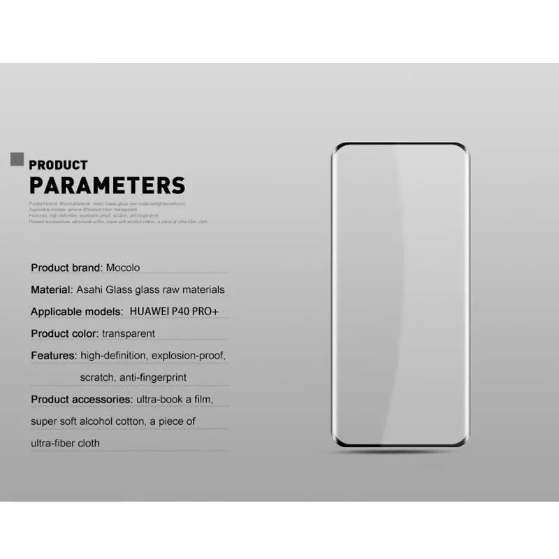 Mocolo 3D Glass Full Glue - Apsauginis stiklas Huawei P40 Pro