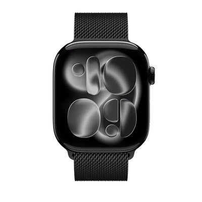 „Crong Milano Steel“ – nerūdijančio plieno dirželis, skirtas „Apple Watch 38/40/41/42 mm“ (juodas)