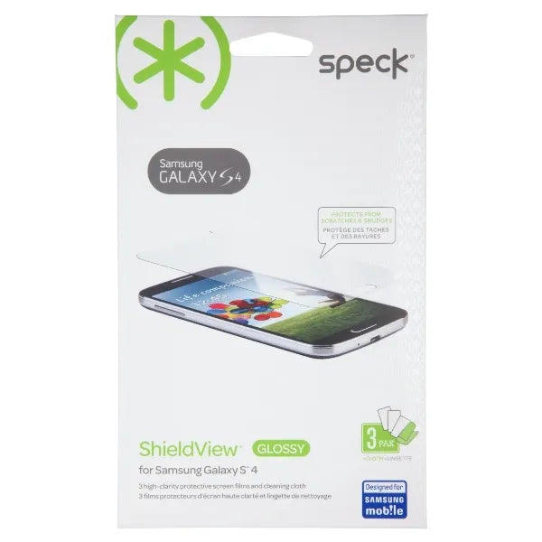 Speck ShieldView Glossy - ekrano apsauga, skirta Samsung Galaxy S4 (3 vnt.)