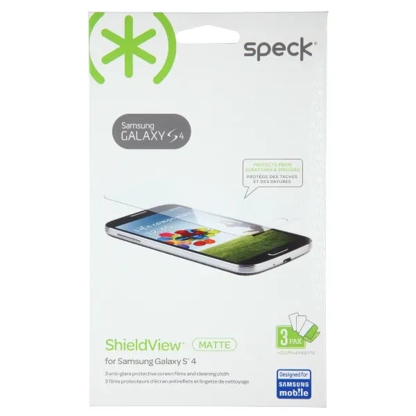 Speck ShieldView Matte – ekrano apsauga skirta Samsung Galaxy S4 (3 vnt.)