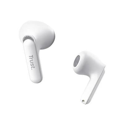 Trust Yavi – belaidės Bluetooth TWS ausinės su įkrovimo dėklu ir ENC (baltos)