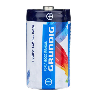 Grundig - Cinko baterija D / R20 1,5 V 4100 mAh, 2 vnt.
