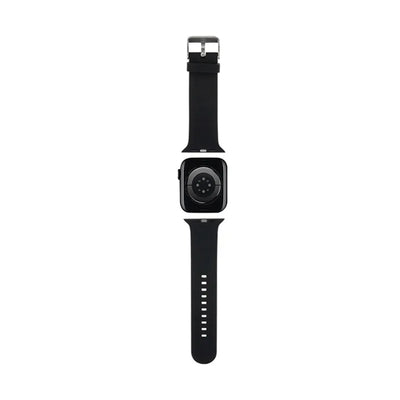 Karl Lagerfeld 3D Rubber Karl Head NFT dirželis Apple Watch 42/44/45/49 mm laikrodžiams (juodas)