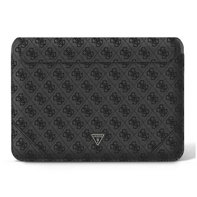 Guess 4G Uptown Triangle Logo Sleeve – nešiojamojo kompiuterio dėklas 13" / 14" (juodas)