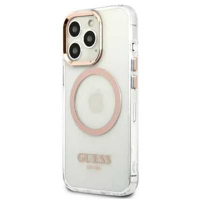 Guess Metal Outline MagSafe – dėklas iPhone 13 Pro Max (skaidrus)