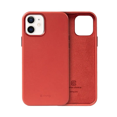 Crong Essential Cover – eko odos dėklas, skirtas iPhone 12 / iPhone 12 Pro (raudonas)