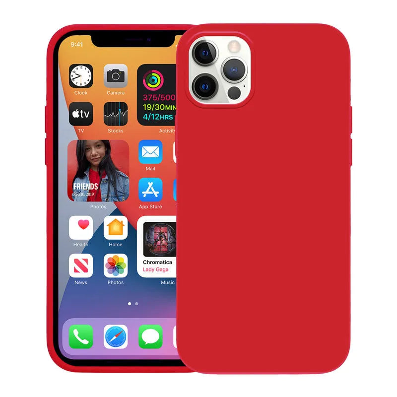 Crong Color Cover - iPhone 12 Pro Max dėklas (raudonas)