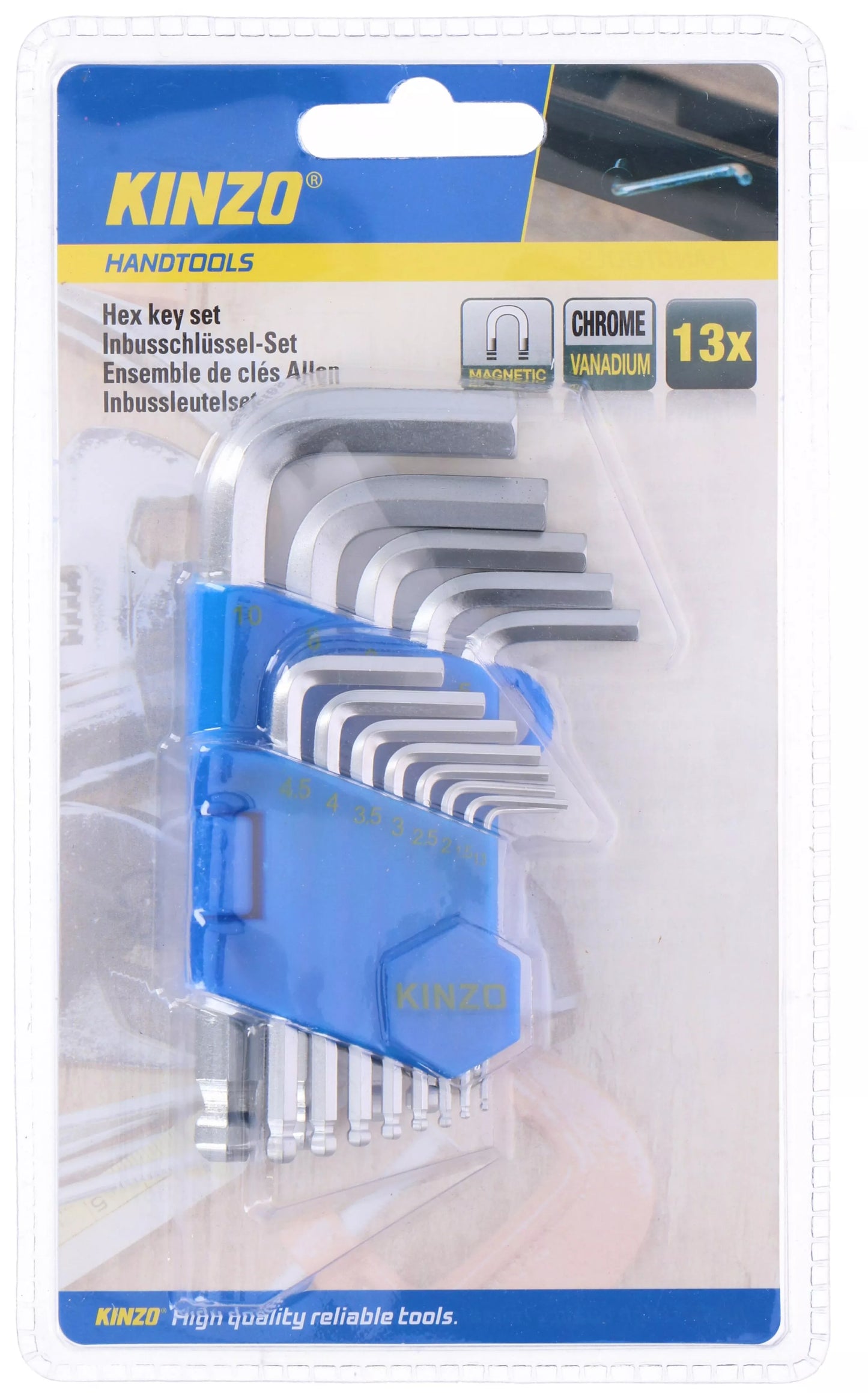 KINZO šešiakampių rinkinys su rutuline galvute, 13 d., 871125256406