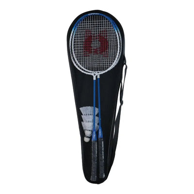 Donnay – 6 dalių badmintono rinkinys dėkle (mėlynas)