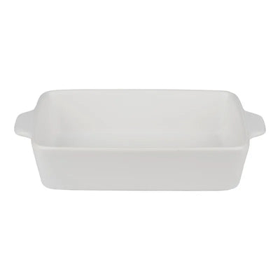 Alpina – Keraminis stačiakampis kepimo indas 28x18x6 cm (baltas)