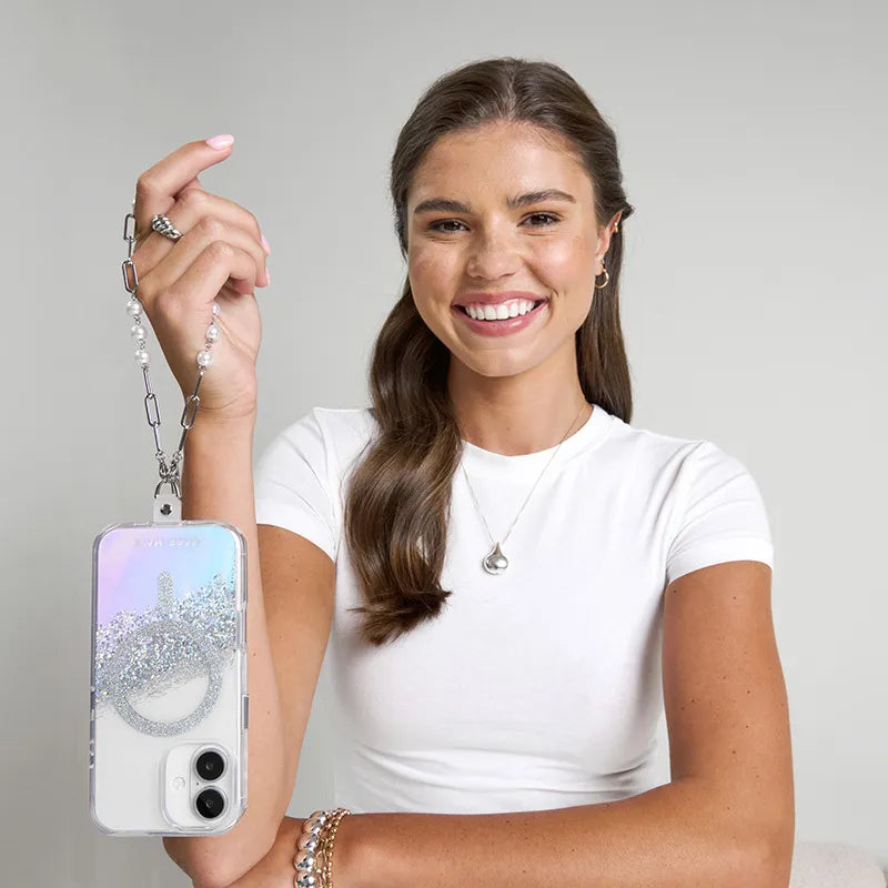 Case-Mate Karat MagSafe – dėklas „iPhone 16“ (holografinis „Soap Bubble“)