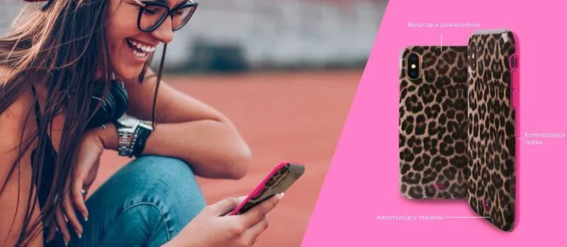 PURO Glam Leopard dėklas - Dėklas, skirtas iPhone Xs Max (Leo 2)