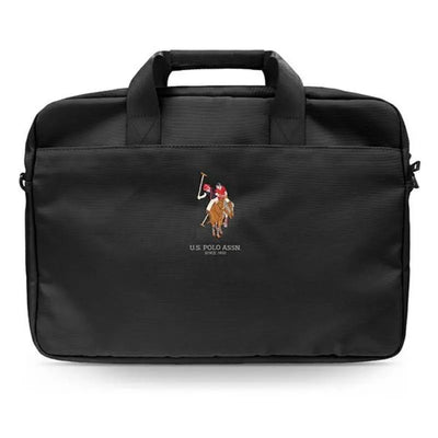 US Polo Assn kompiuterio krepšys - 15 colių nešiojamojo kompiuterio krepšys (juodas)