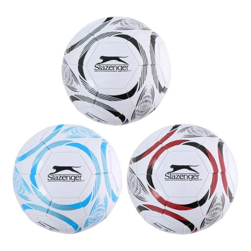 Slazenger – 32 plokščių treniruočių futbolo kamuolys, 5 dydis (baltas/mėlynas)