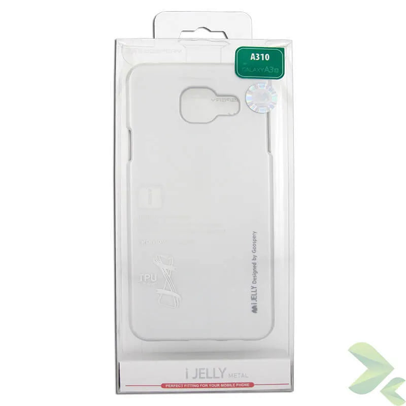 Mercury I-Jelly – Dėklas Samsung Galaxy A3 (2016) telefonui (sidabrinis)
