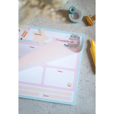 Pusheen – savaitinis planuotojas iš „Foodie“ kolekcijos, 54 A4 formato puslapiai