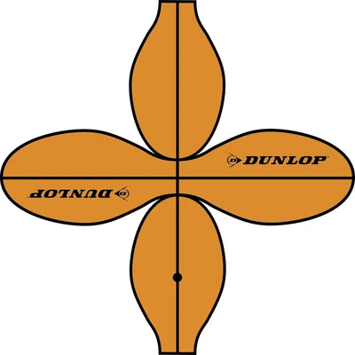 Dunlop – lauko krepšinio kamuolys, 8 dalių, 7 dydis (oranžinis)