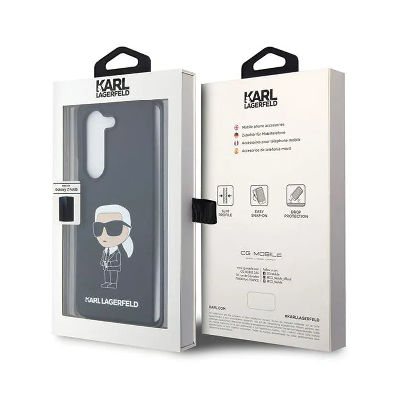Karl Lagerfeld Silicone Ikonik dėklas – Samsung Z Fold 5 (juodas)