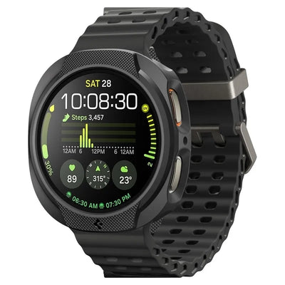 Spigen Liquid Air – dėklas Samsung Galaxy Watch 8 40 mm (matinė juoda spalva)