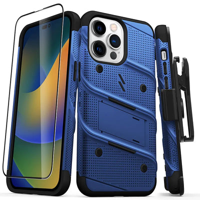 ZIZO BOLT serija – dėklas iPhone 14 Pro Max (mėlynas)